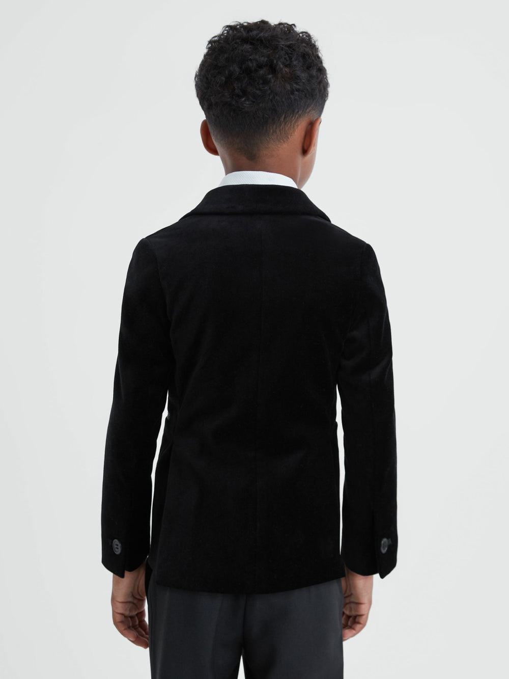 3-9 yrs Single Breasted Velvet Blazer Black | Children & Baby