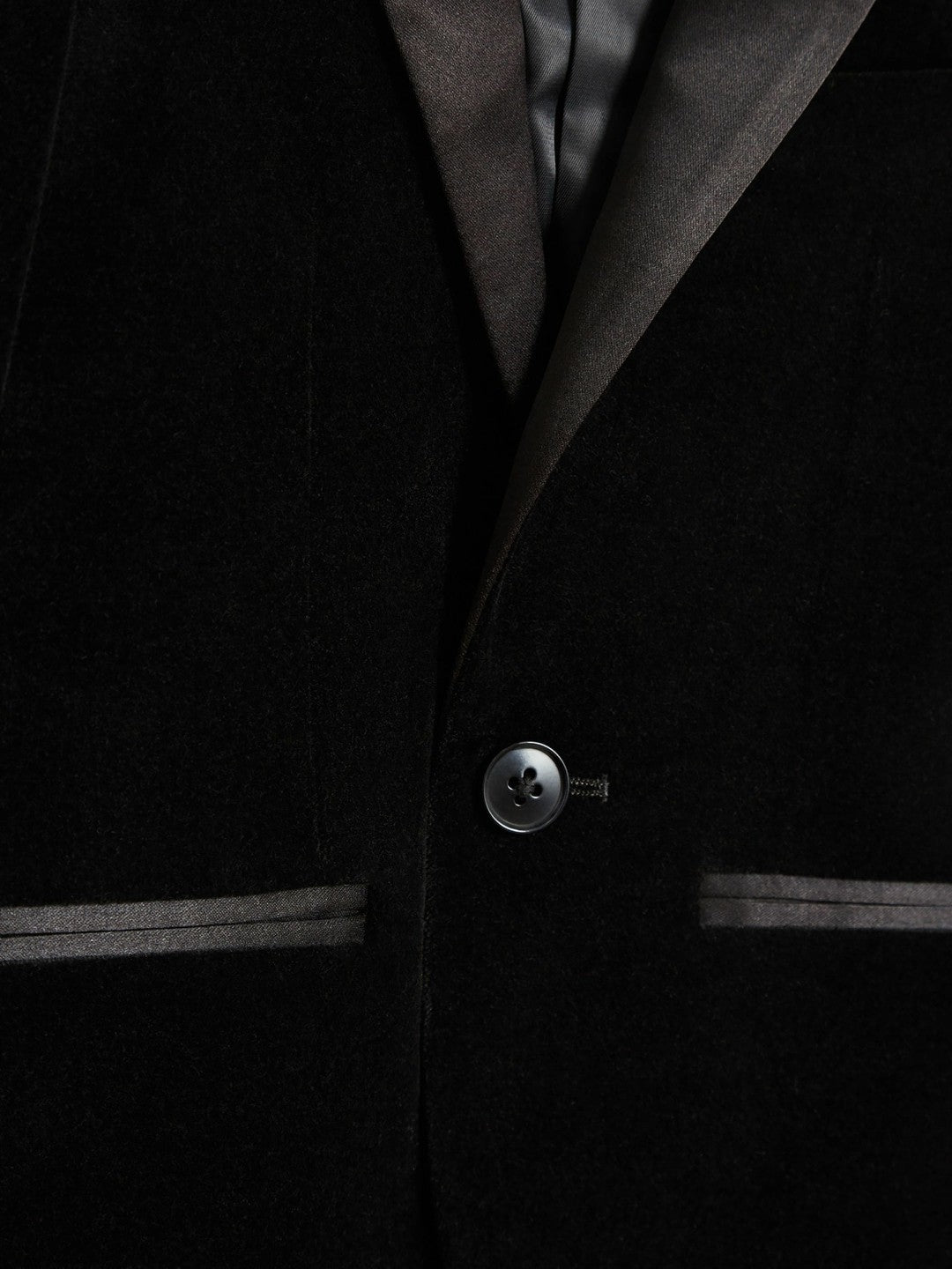 3-9 yrs Single Breasted Velvet Blazer Black | Children & Baby