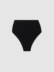 High Rise Bikini Bottoms Black | Women
