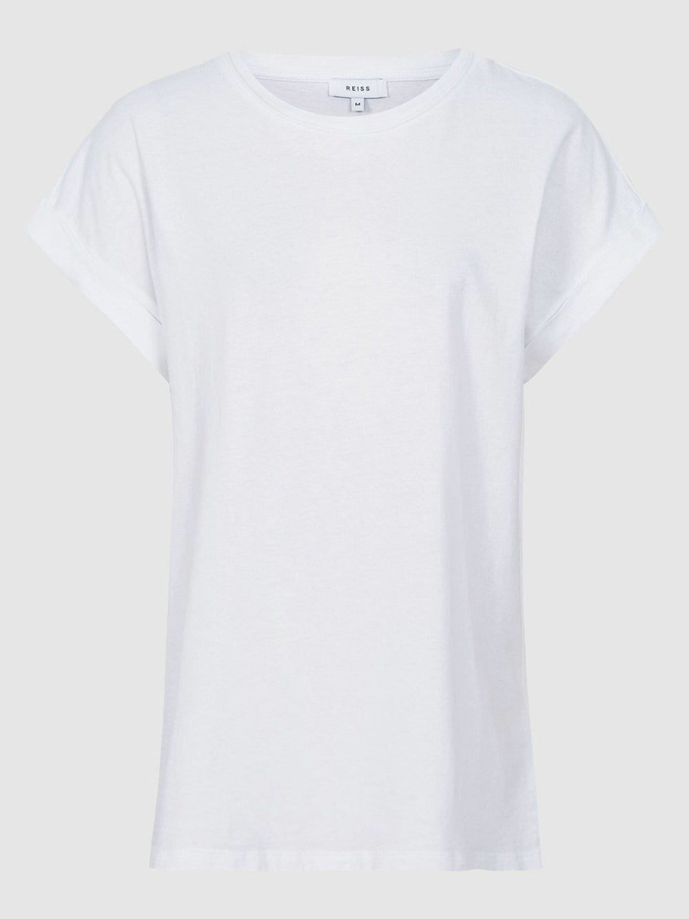 Cotton-Jersey Crew Neck T-Shirt White | Women