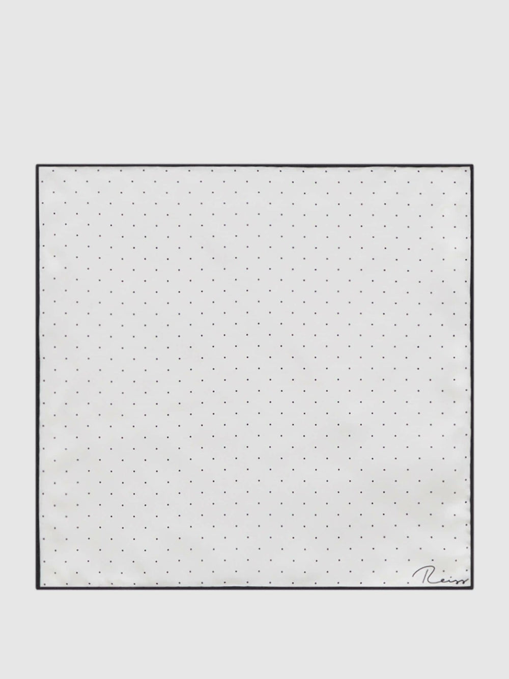 Polka Dot Silk Pocket Square White | Men