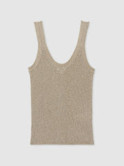 Metallic Vest Top Gold | Women