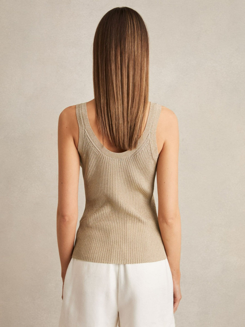 Metallic Vest Top Gold | Women
