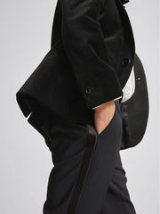 4-9 yrs Single Breasted Velvet Blazer Black | Children & Baby