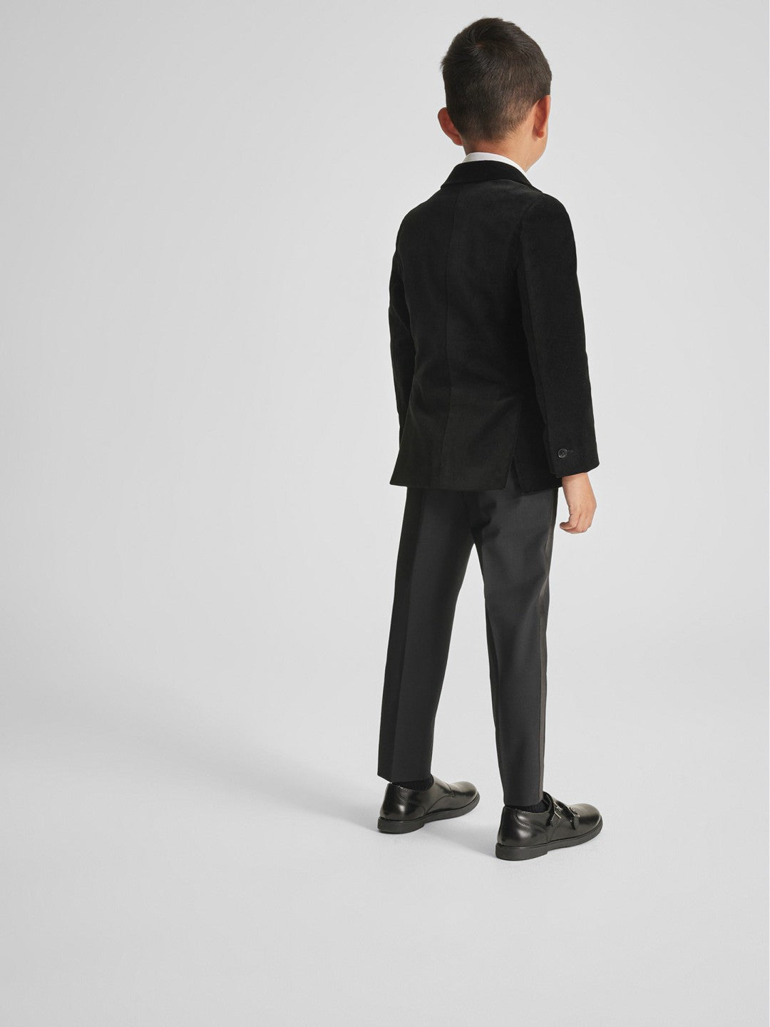 4-9 yrs Single Breasted Velvet Blazer Black | Children & Baby