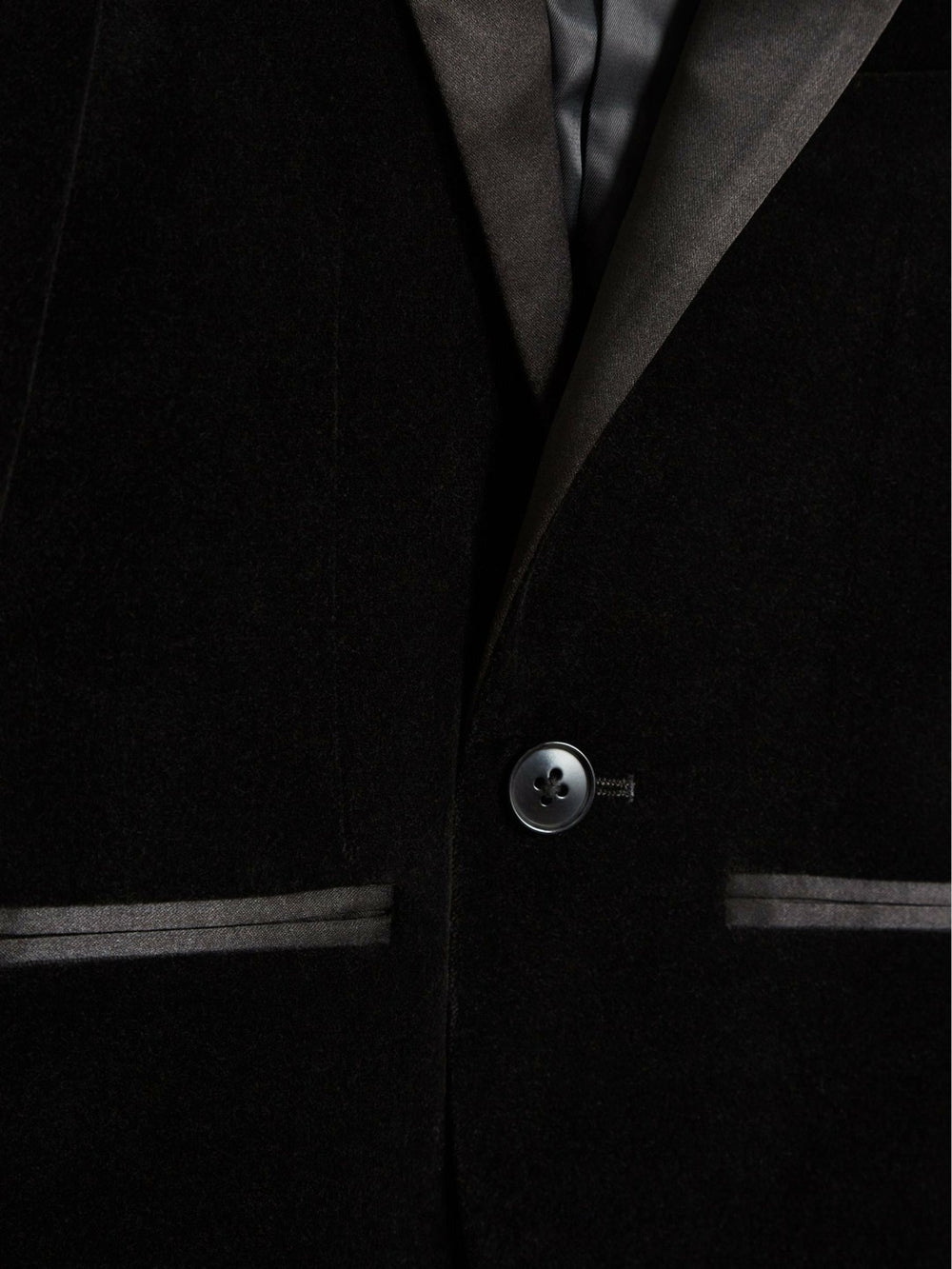 4-9 yrs Single Breasted Velvet Blazer Black | Children & Baby
