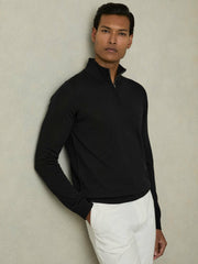 Merino Wool Half-Zip Jumper  | Men