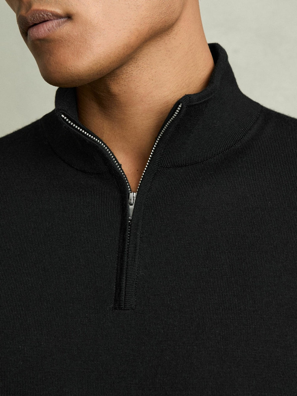 Merino Wool Half-Zip Jumper  | Men