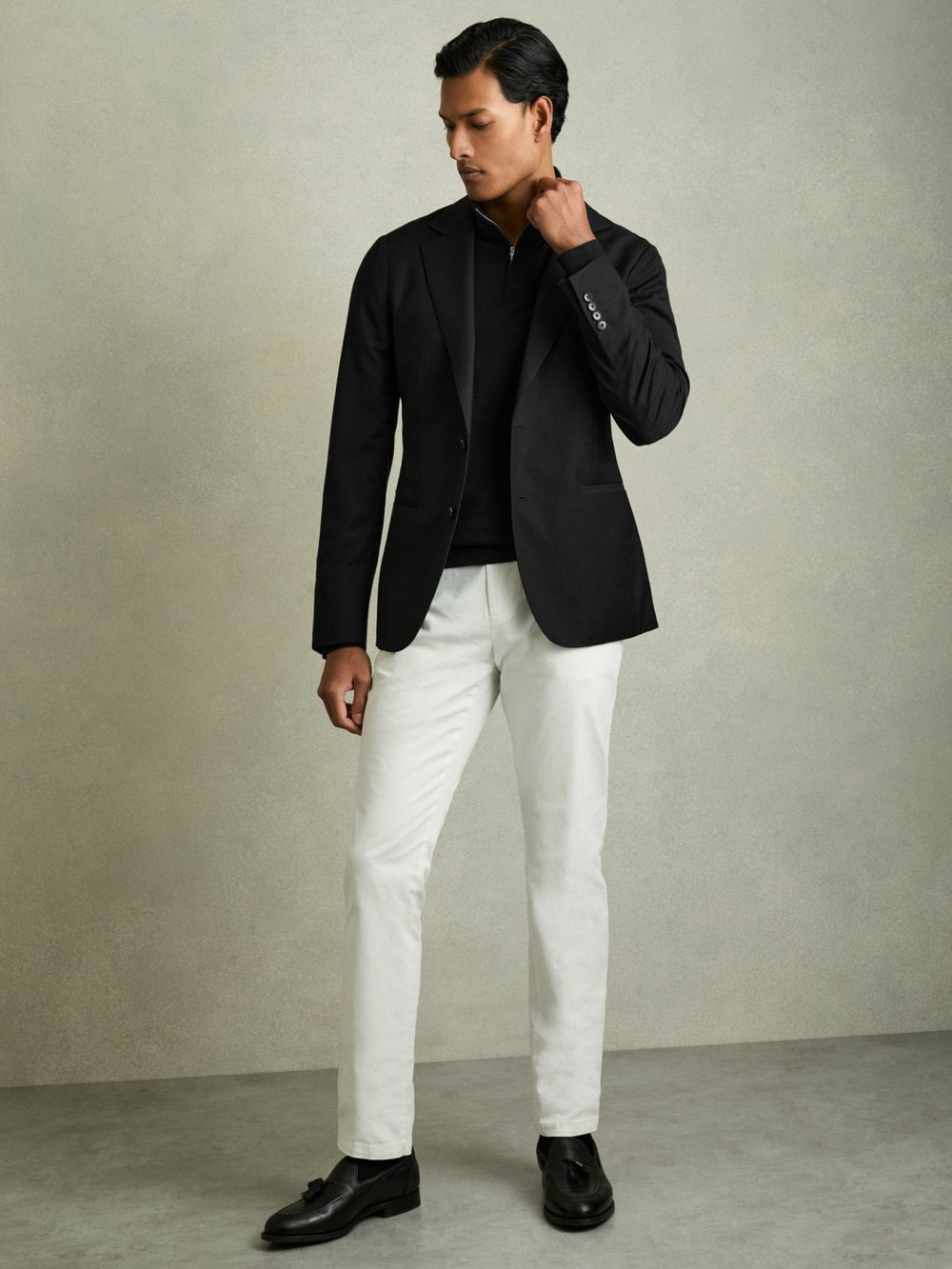 Merino Wool Half-Zip Jumper  | Men