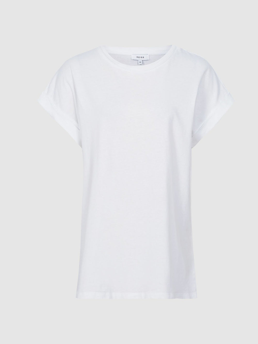 Cotton-Jersey Crew Neck T-Shirt White | Women