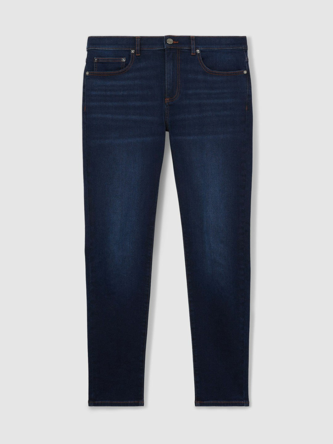 Skinny-Fit Jeans Washed Dark Indigo | Men