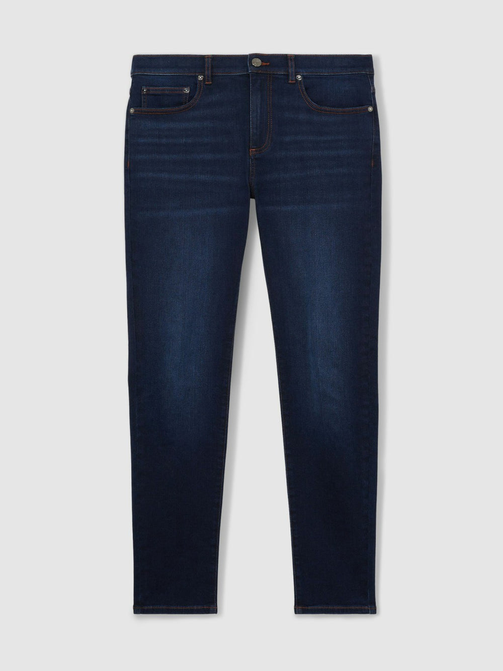 Skinny-Fit Jeans Washed Dark Indigo | Men