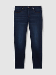 Skinny-Fit Jeans Washed Dark Indigo | Men