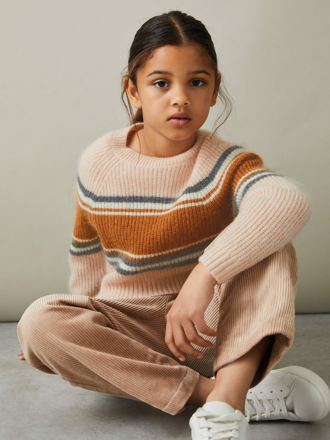 Colourblock Striped Jumper Pink | Children & Baby