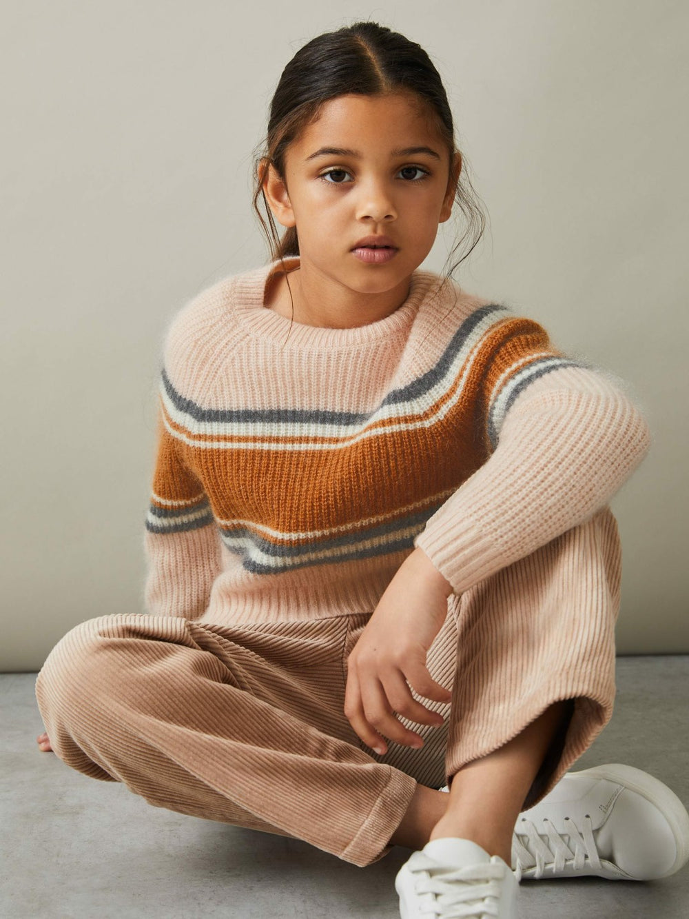 Colourblock Striped Jumper Pink | Children & Baby