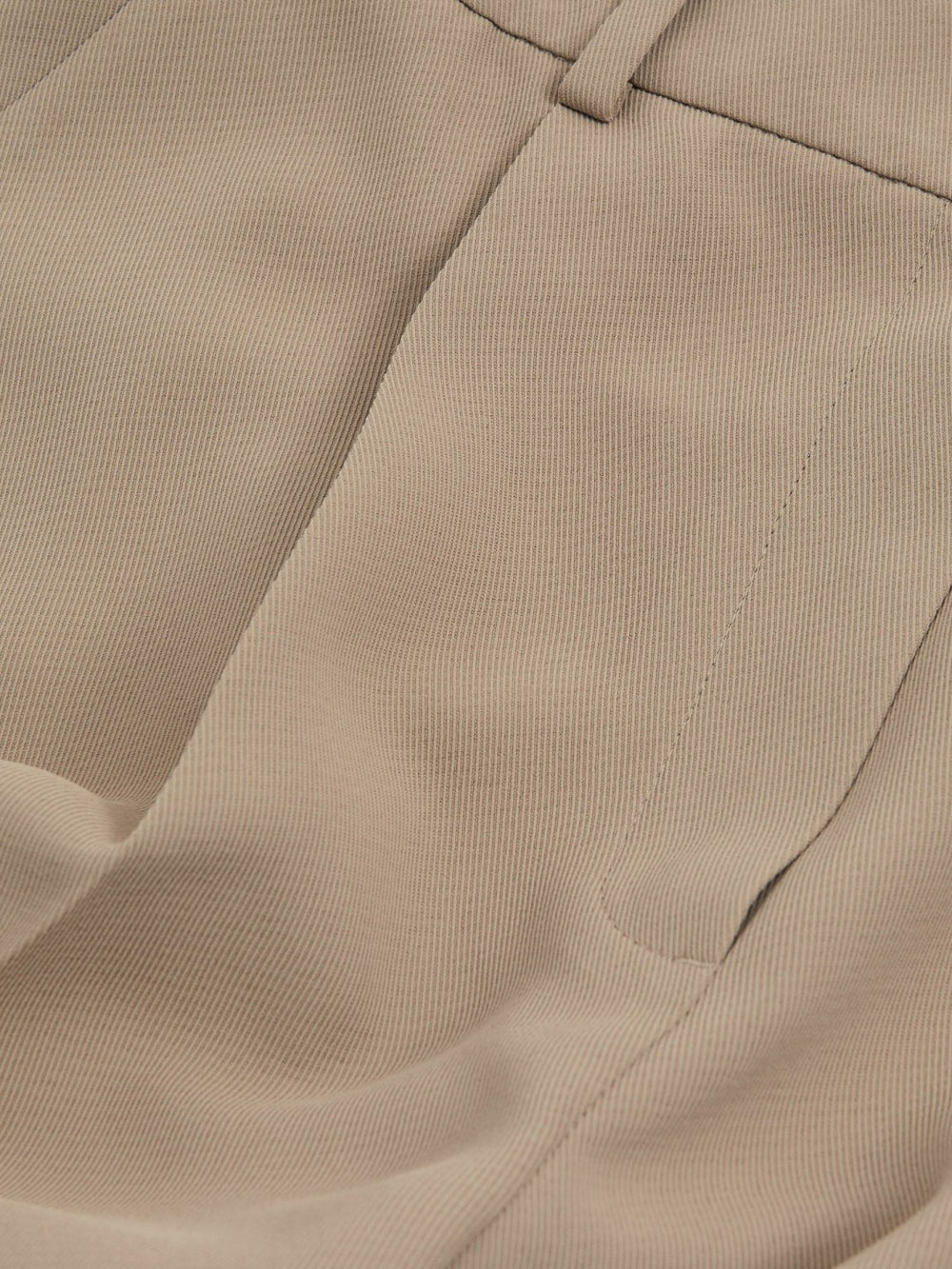 Half-Elasticated Wide Leg Trousers Mink Neutral | Women