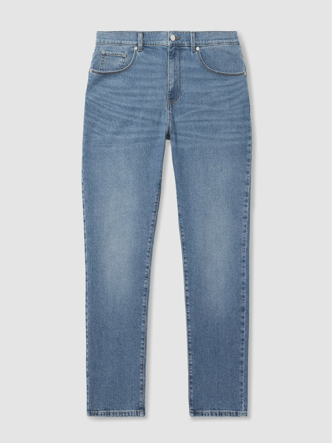 Straight-Leg Jeans Mid Blue Wash | Men