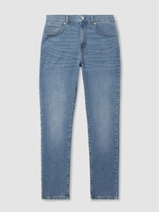 Straight-Leg Jeans Mid Blue Wash | Men