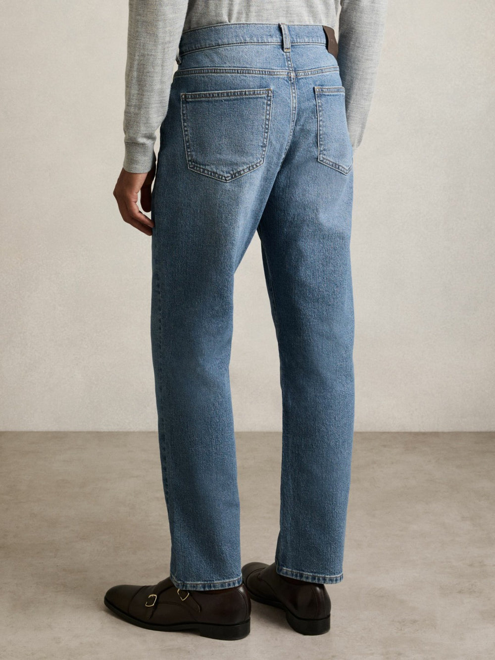 Straight-Leg Jeans Mid Blue Wash | Men