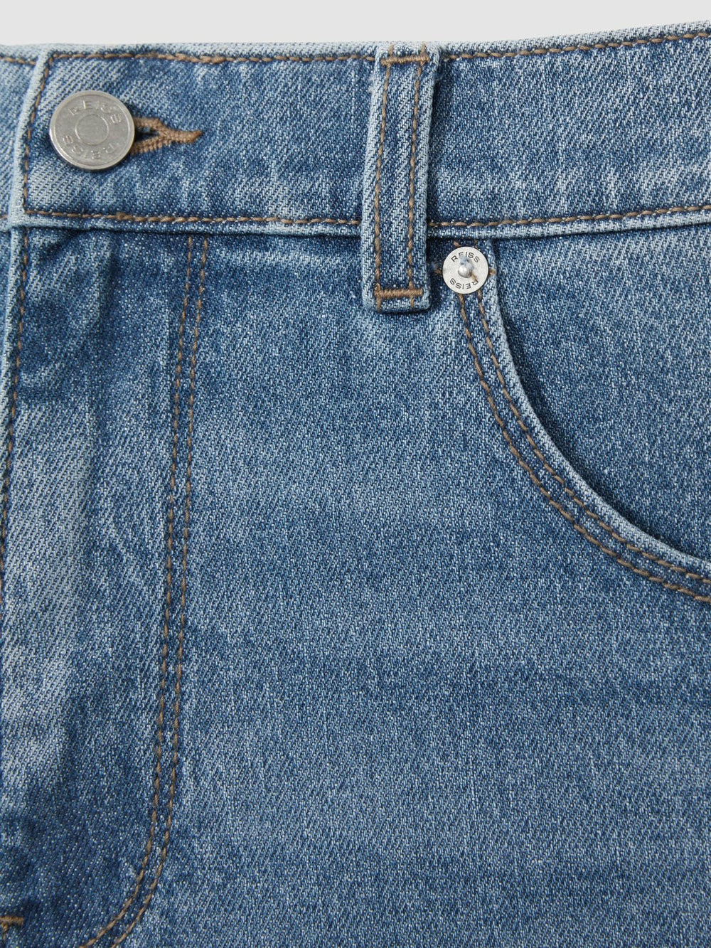 Straight-Leg Jeans Mid Blue Wash | Men