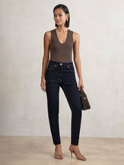 Petite Skinny Jeans Dark Blue | Women
