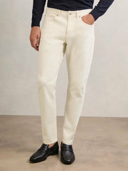Relaxed-Fit Cropped Jeans White | Men