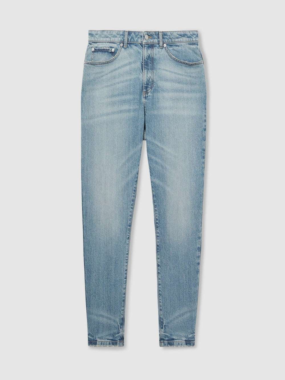 Relaxed-Fit Cropped Jeans Light Blue Wash | Men