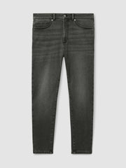 Relaxed-Fit Cropped Jeans Washed Black | Men