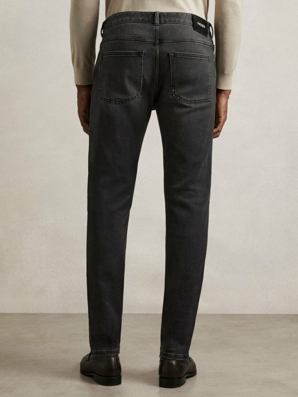 Tapered Slim-Fit Jeans Washed Black | Men