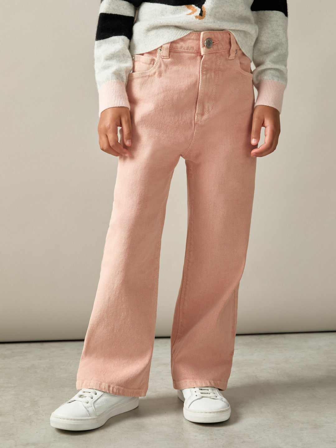 13-14 yrs Wide-Leg Jeans Pink | Children & Baby