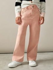13-14 yrs Wide-Leg Jeans Pink | Children & Baby