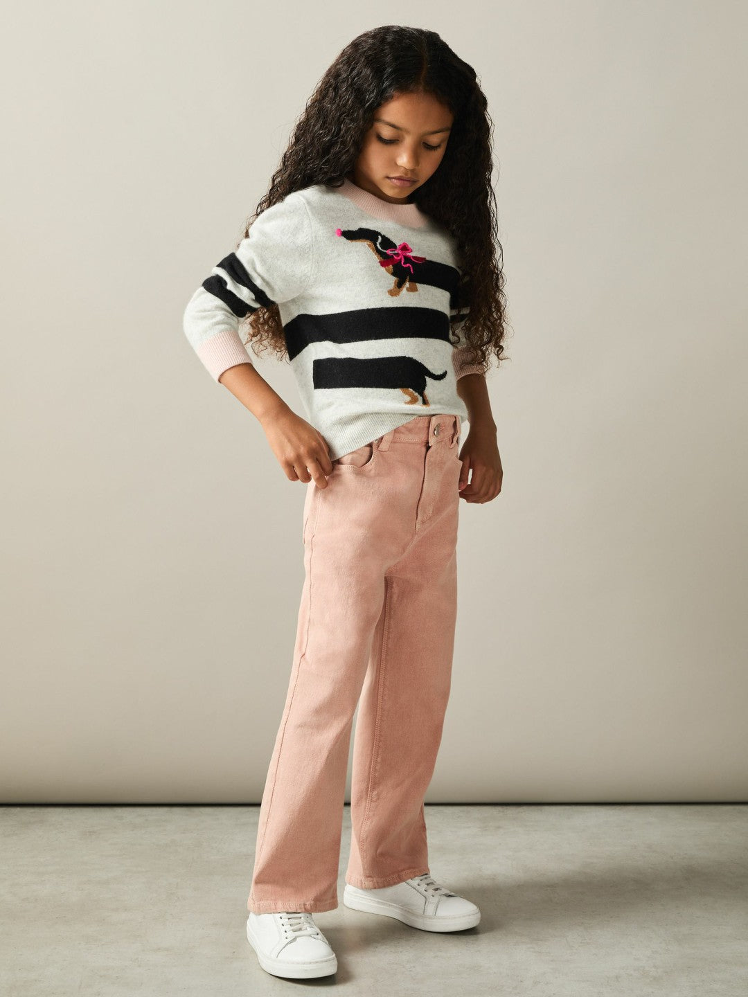 13-14 yrs Wide-Leg Jeans Pink | Children & Baby