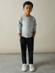 3-9 yrs Cotton Jersey Long Sleeve T-Shirts 3 Pack White/Soft Grey/Navy | Children & Baby