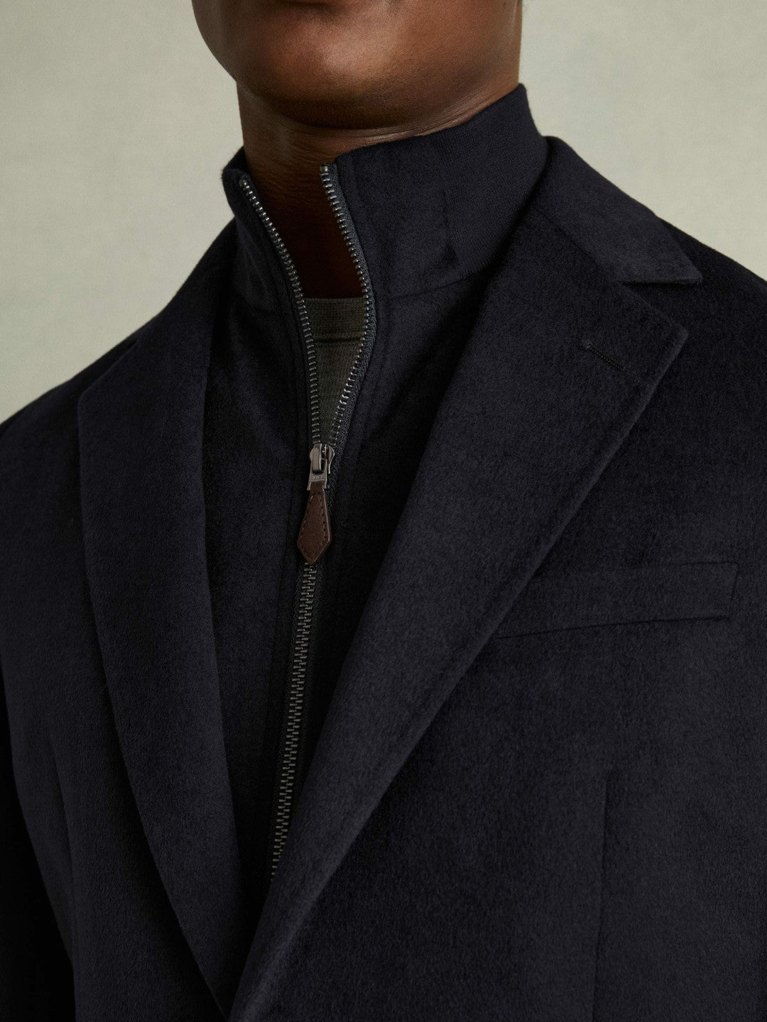 Single-Breasted Blazer With Gilet Insert Regular-Fit Navy | Men