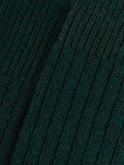 Ribbed Socks With Wool And Cashmere Forest Green | Men