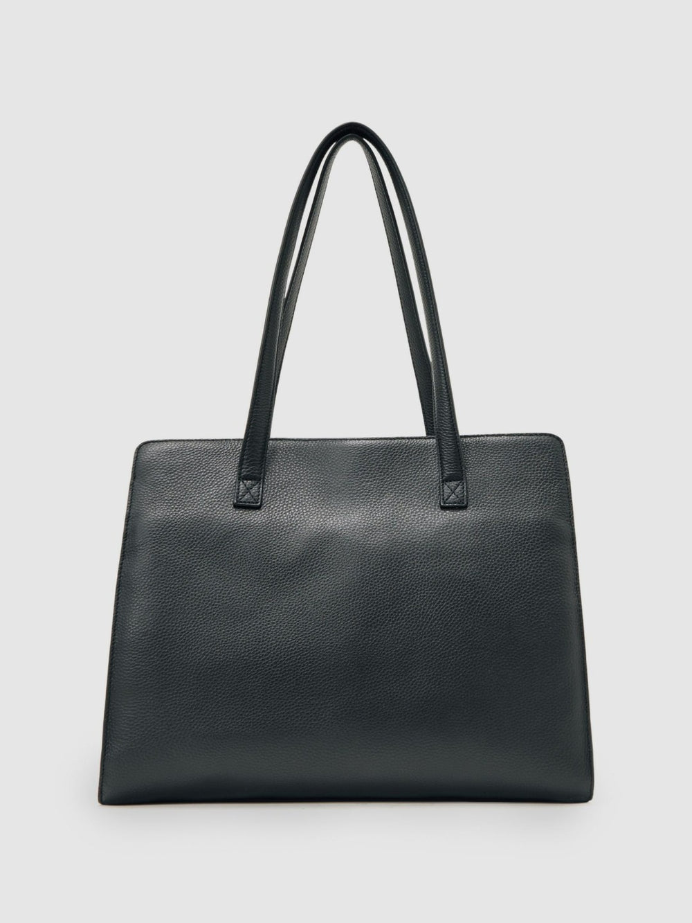 Grained Leather Tote Bag Black | Women