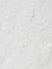 4-9 yrs Tulle Floral-Embroidered Bridesmaid Dress Ivory | Children & Baby