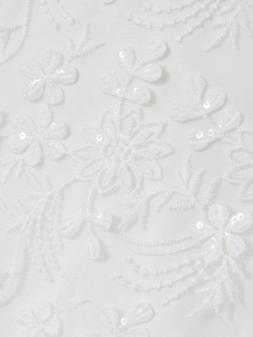 9-13 yrs Tulle Floral-Embroidered Bridesmaid Dress Ivory | Children & Baby