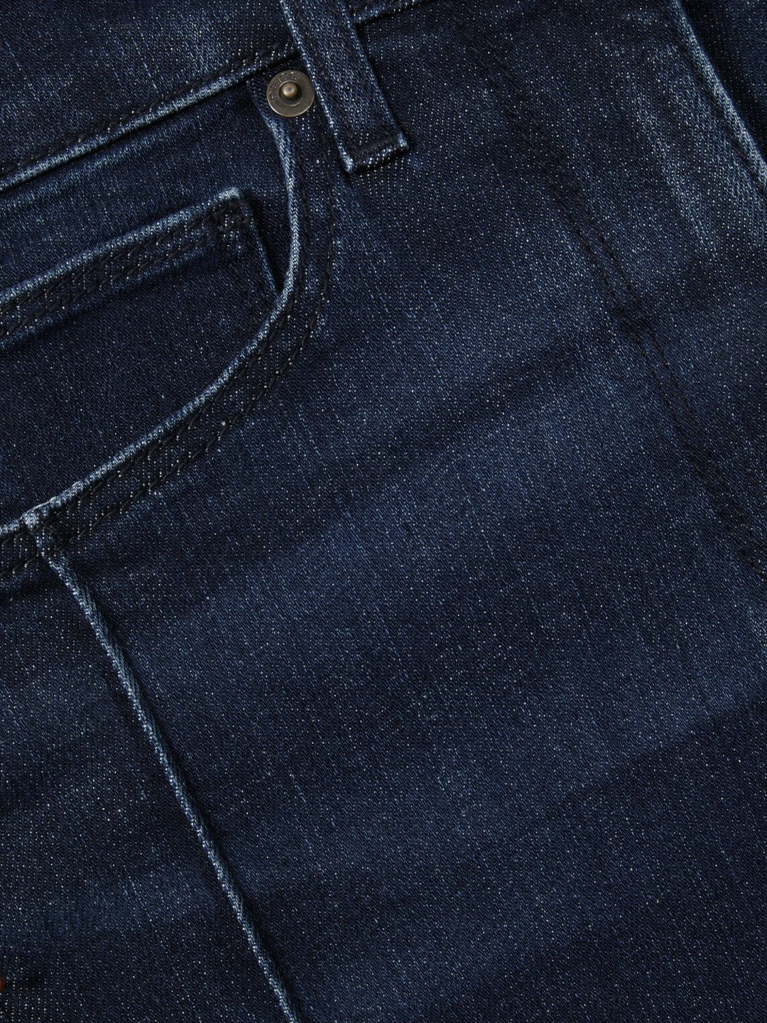 Petite Stretch-Cotton Wide-Leg Jeans Dark Blue | Women