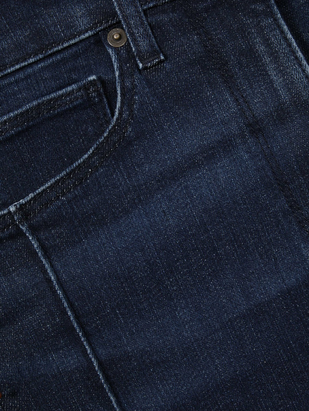Petite Stretch-Cotton Wide-Leg Jeans Dark Blue | Women