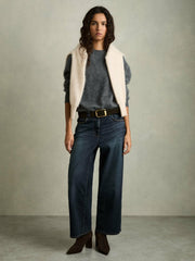 Petite Denim Culotte Jeans Dark Blue | Women