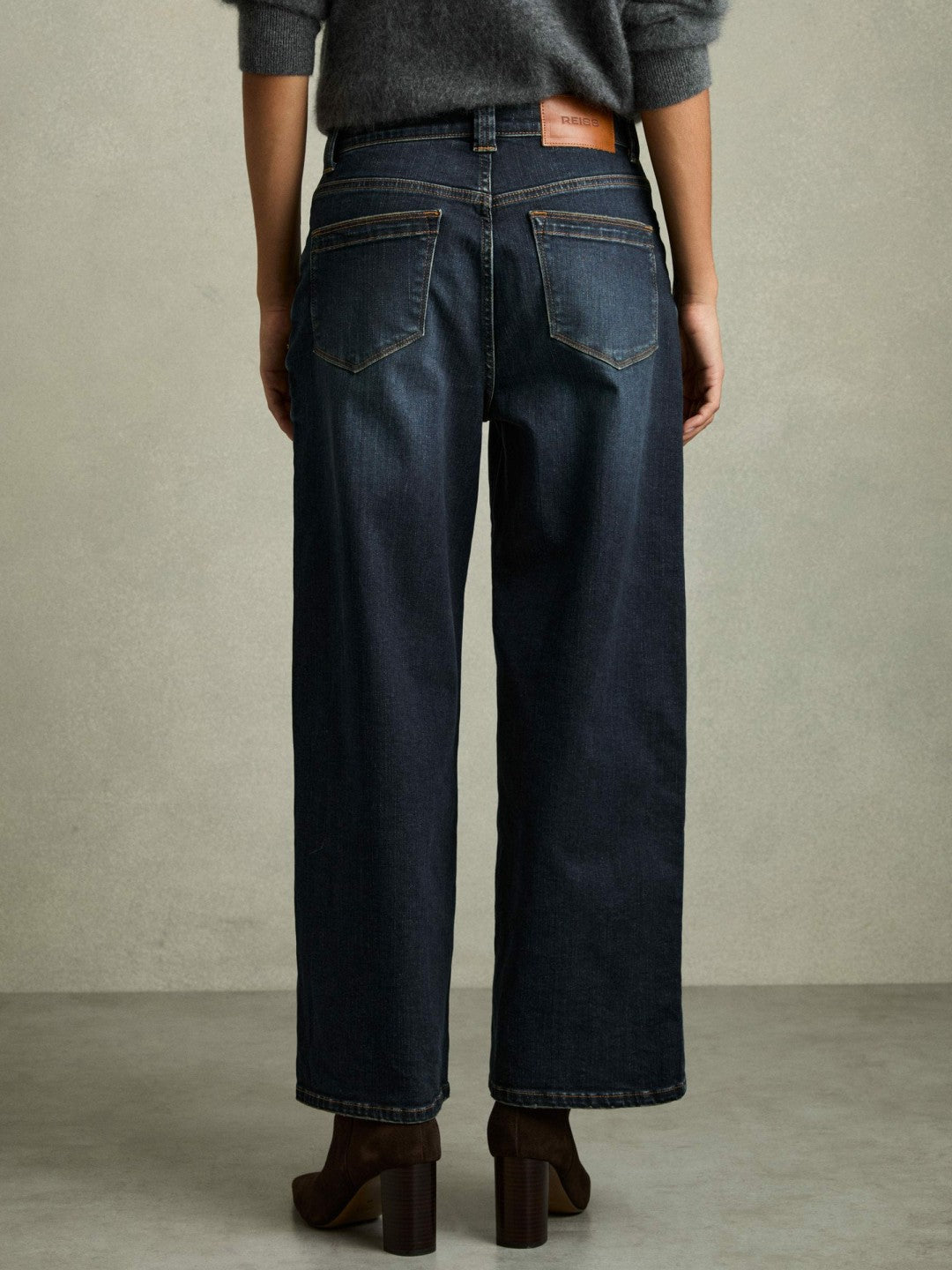 Petite Denim Culotte Jeans Dark Blue | Women
