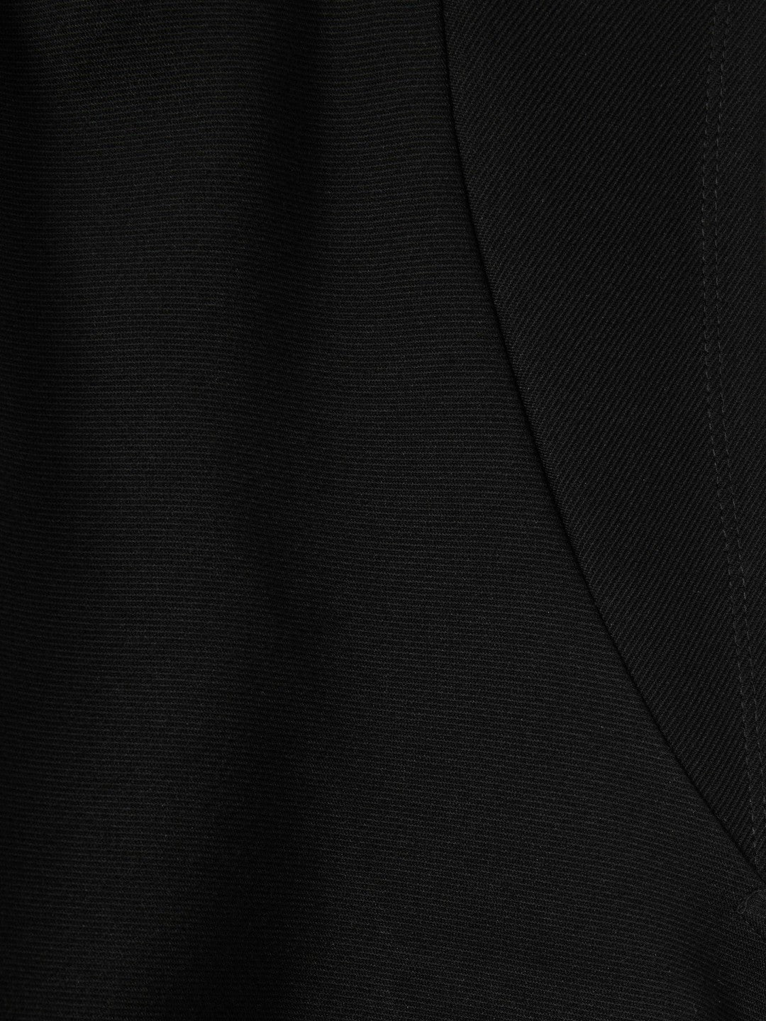 Twill-Jersey Draped Midi Dress Black | Women
