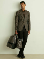 Monogram-Print Coated-Canvas Backpack Grey Multi | Men