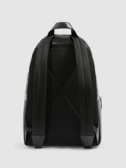 Monogram-Print Coated-Canvas Backpack Grey Multi | Men