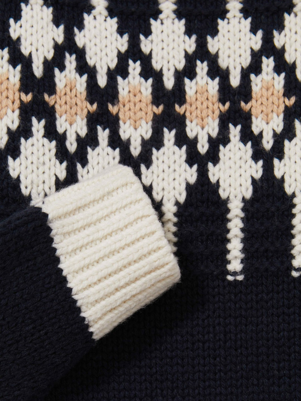 9-13 yrs Wool-Blend Fair Isle Roll-Neck Dress Navy | Children & Baby