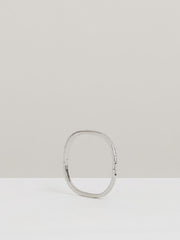 Hinged Crystal Cuff Silver | Women