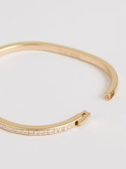 Hinged Crystal Cuff Gold | Women
