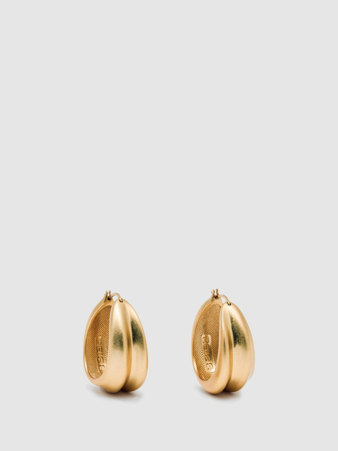 Sculptural Hoop Earrings Gold | Women