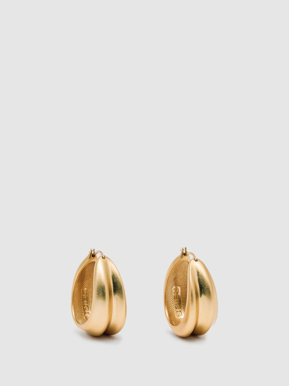 Sculptural Hoop Earrings Gold | Women